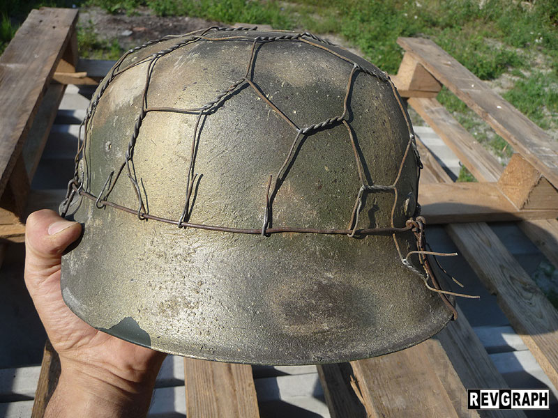 chicken wire net german helmet rete metallica pollaio elmetto tedesco M35-M40 M42 WW2 image